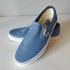 Vans blue slip on classic size 10 "NEW"